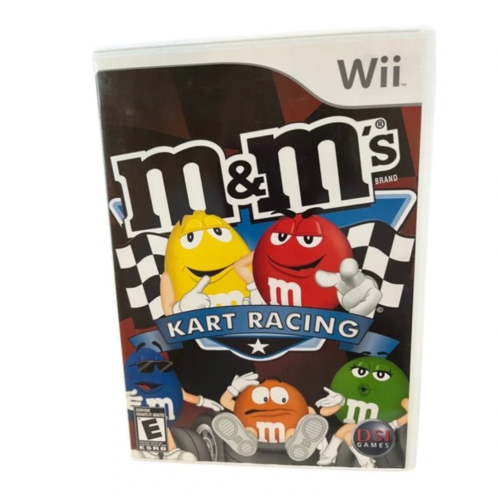 M&M's Kart‎ Racing Video Game Nintendo Wii White Good Complete With Manual